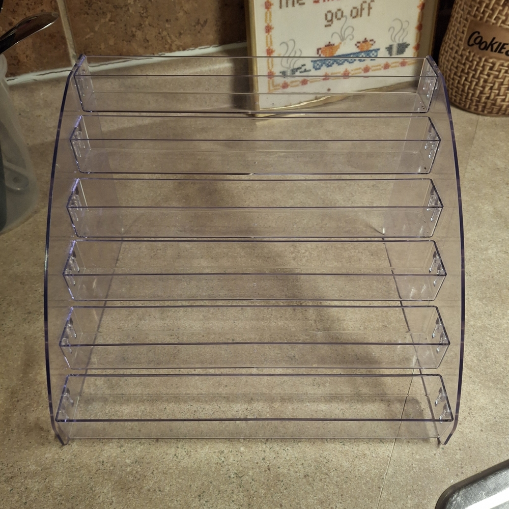 Clear Acrylic 6-Tier Display Stand - Makeup / Lipstick Organizer